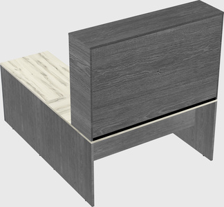 L-shaped office desk