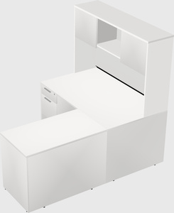 L-shaped office desk