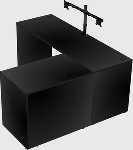 L-shaped office desk