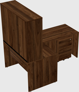 L-shaped office desk