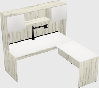 L-shaped office desk