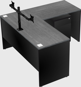 L-shaped office desk