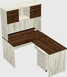 L-shaped office desk