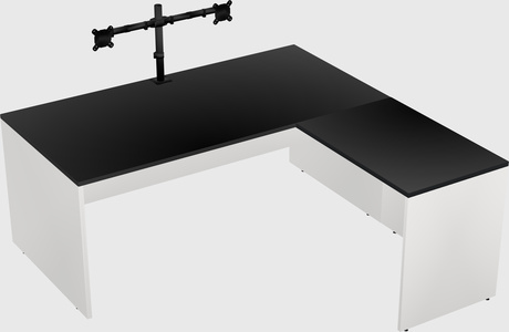 L-shaped office desk