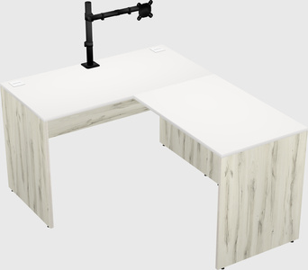 L-shaped office desk