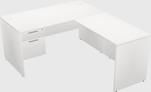 L-shaped office desk