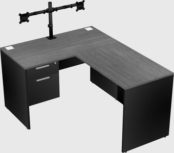 L-shaped office desk