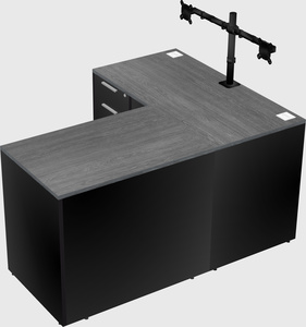 L-shaped office desk