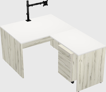 L-shaped office desk
