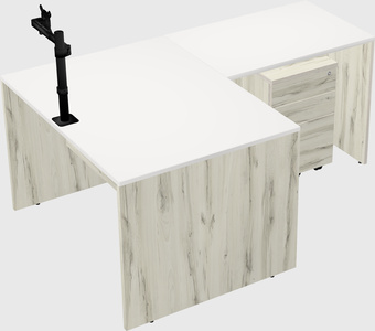 L-shaped office desk