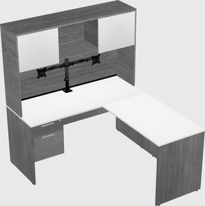 L-shaped office desk