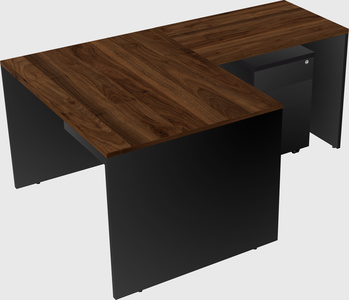 L-shaped office desk