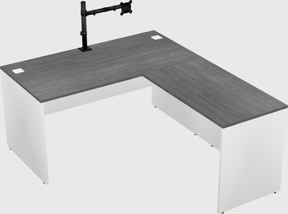 L-shaped office desk