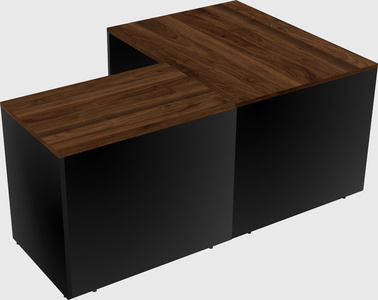 L-shaped office desk