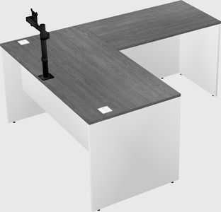 L-shaped office desk