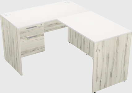 L-shaped office desk