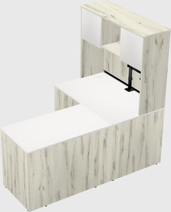 L-shaped office desk