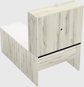 L-shaped office desk