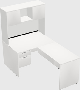 L-shaped office desk