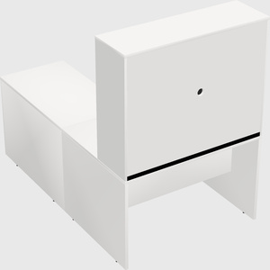 L-shaped office desk