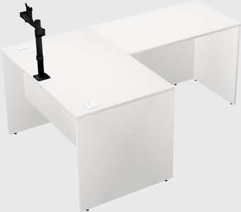 L-shaped office desk
