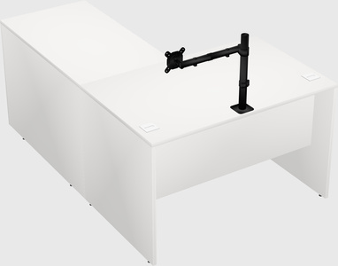 L-shaped office desk