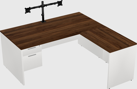 L-shaped office desk