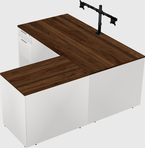 L-shaped office desk