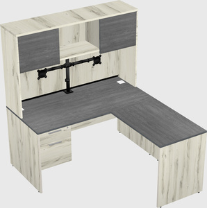 L-shaped office desk