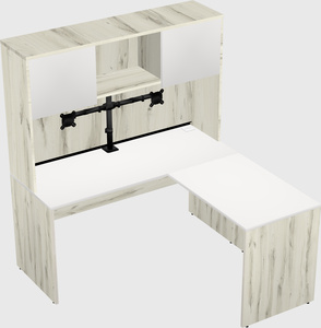 L-shaped office desk