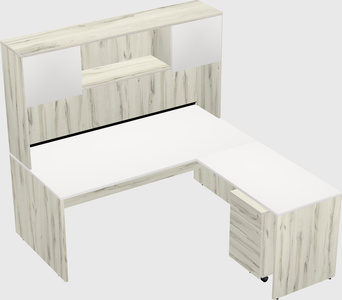 L-shaped office desk