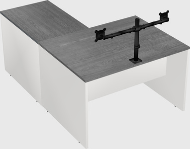 L-shaped office desk