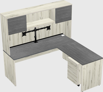 L-shaped office desk
