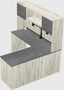 L-shaped office desk