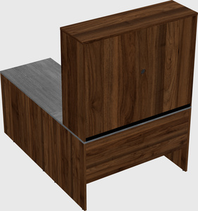 L-shaped office desk