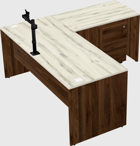 L-shaped office desk