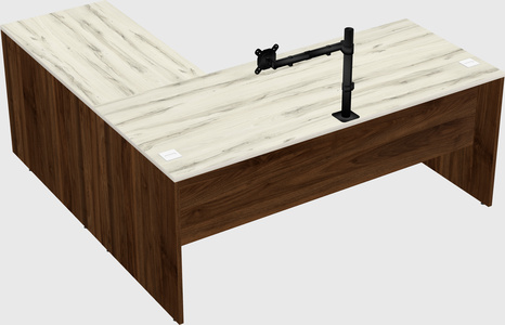 L-shaped office desk