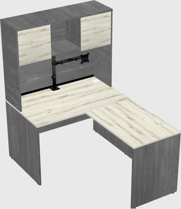 L-shaped office desk