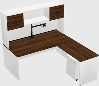 L-shaped office desk