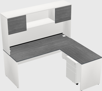 L-shaped office desk