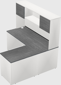 L-shaped office desk