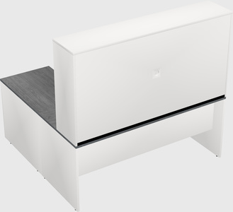 L-shaped office desk