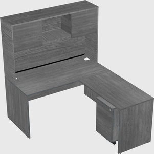 L-shaped office desk