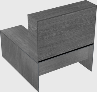 L-shaped office desk