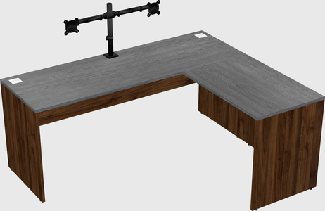 L-shaped office desk