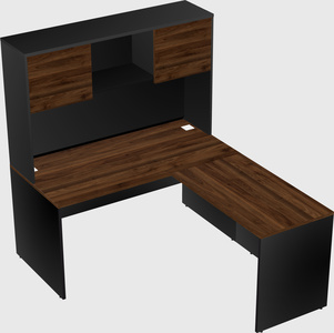 L-shaped office desk