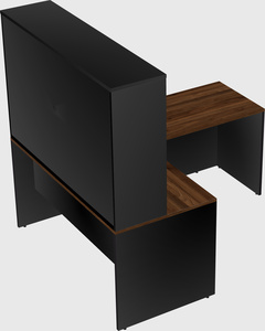 L-shaped office desk