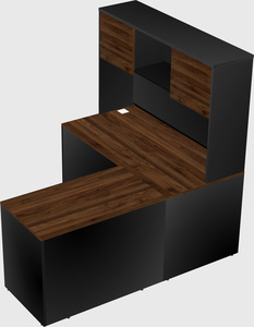 L-shaped office desk