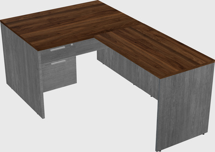 L-shaped office desk