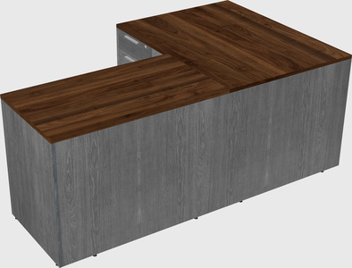 L-shaped office desk